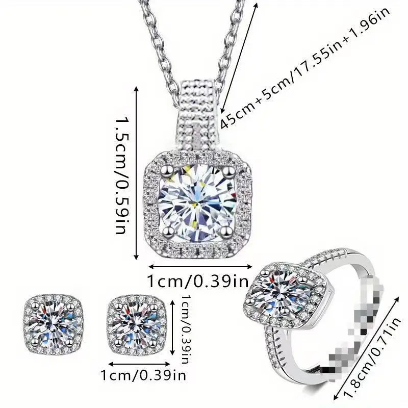Luxurious Cube Jewellery Set