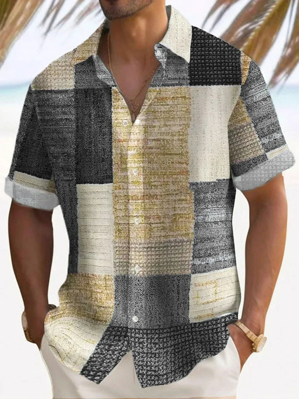 Luca | Vintage Patchwork Summer Shirt