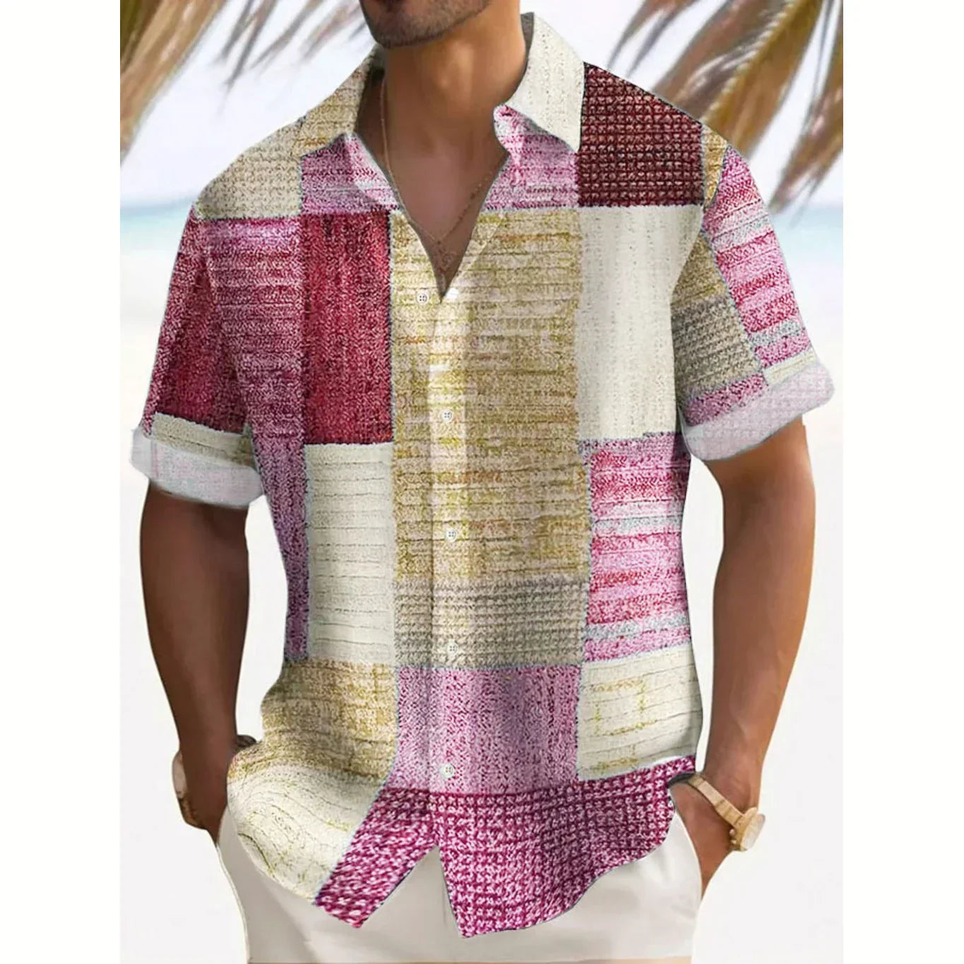 Luca | Vintage Patchwork Summer Shirt