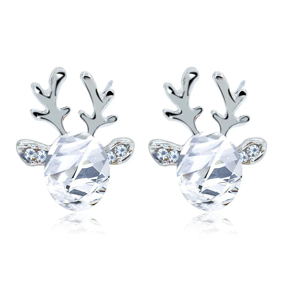 Reindeer Crystal | Stud Earrings