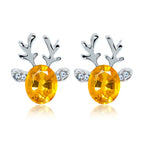 Reindeer Crystal | Stud Earrings