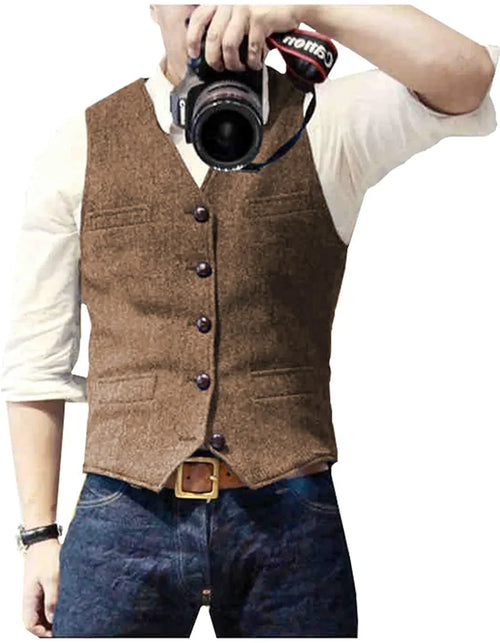 Arthur | Classic Herringbone Tweed Waistcoat