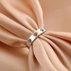 Gold Coloured Paw Print Ring