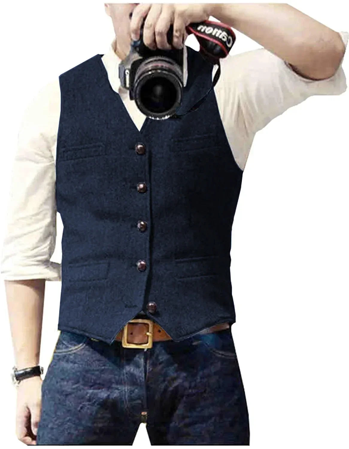 Arthur | Classic Herringbone Tweed Waistcoat