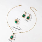 women's quartz watch jewellery set