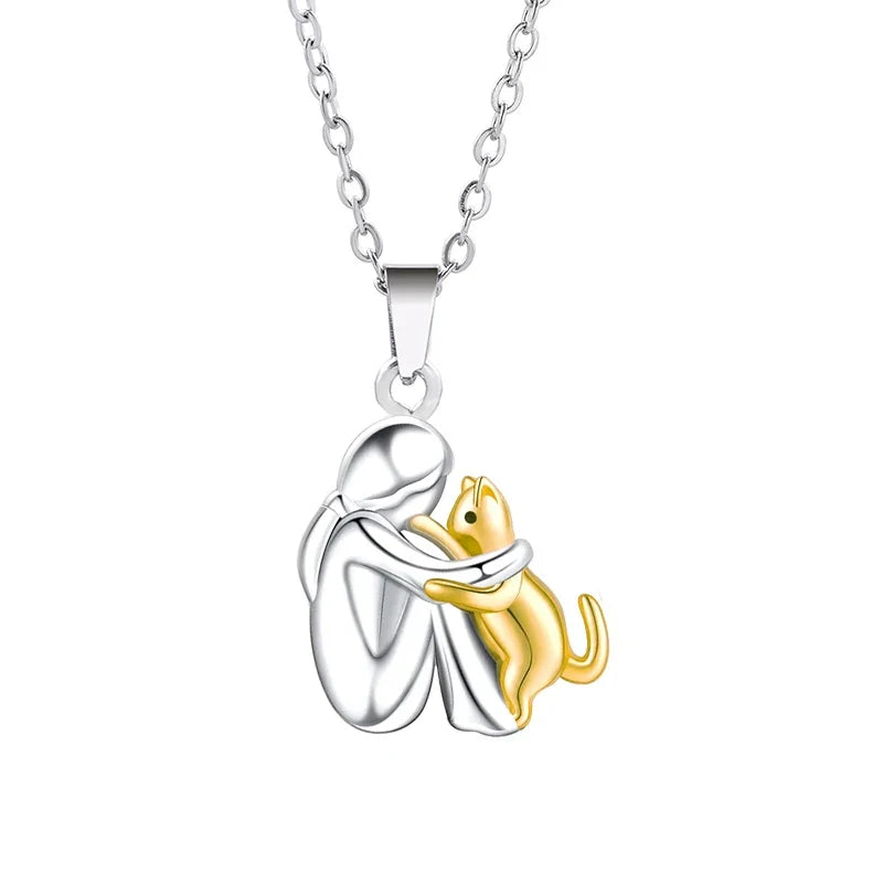 Cat Hug | Pendant Necklace