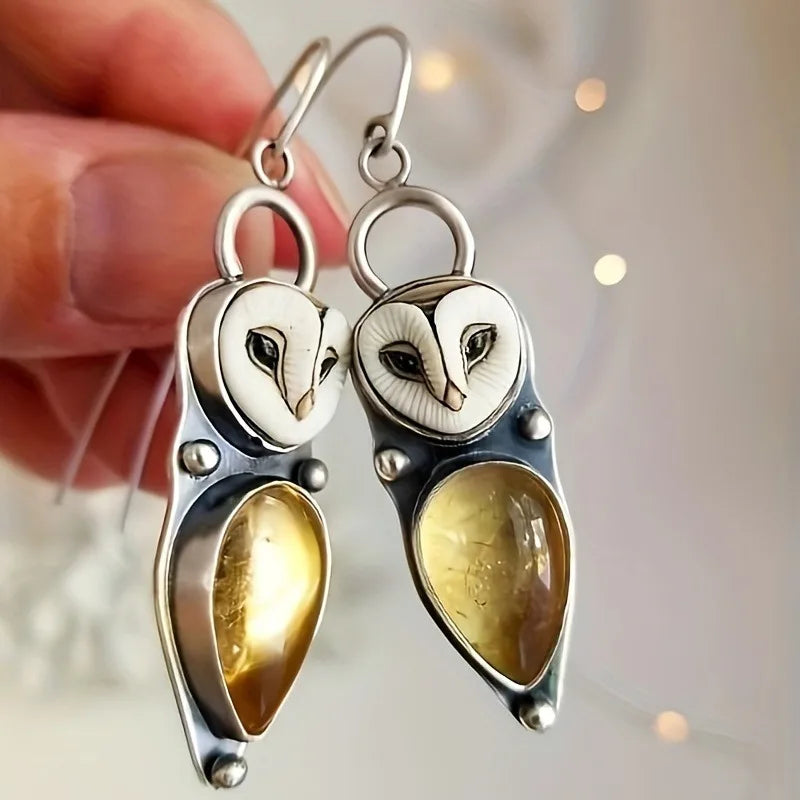 Boho Owl Earrings