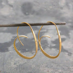 Lucienne | Open Spiral Drop Earrings