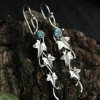 Una | Blue Crystal Earrings