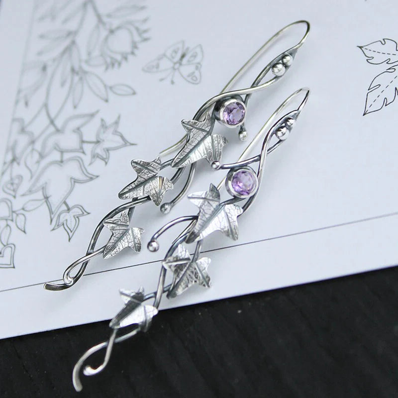 Una | Blue Crystal Earrings
