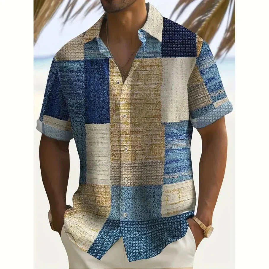 Luca | Vintage Patchwork Summer Shirt