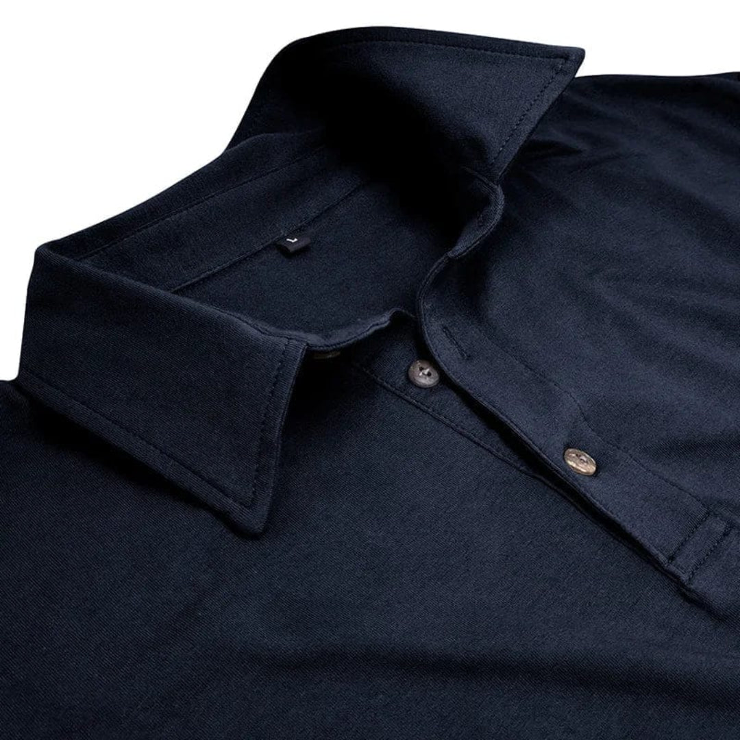 Callan | Casual Long Sleeve Collared Polo
