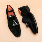 Sandro | Classic Velvet Tassel Loafers