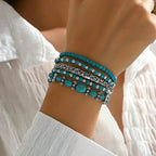 Klara | Boho Turquoise Bracelet Set