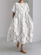 Fenella | Elegant Loose Round Neck Dress