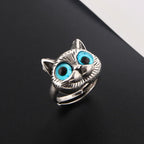 Blue Eyes Cat Ring