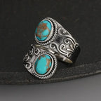 Prestige Turquoise Silver Band Ring