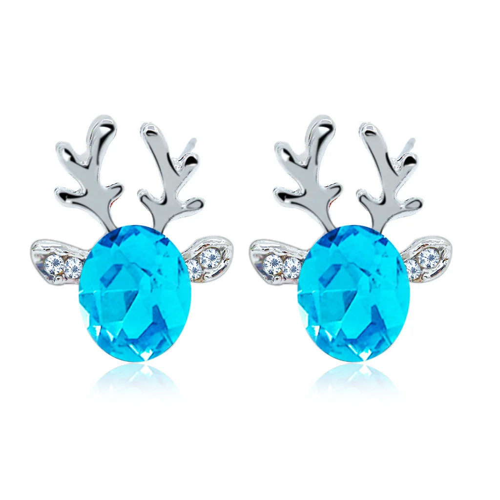 Reindeer Crystal | Stud Earrings