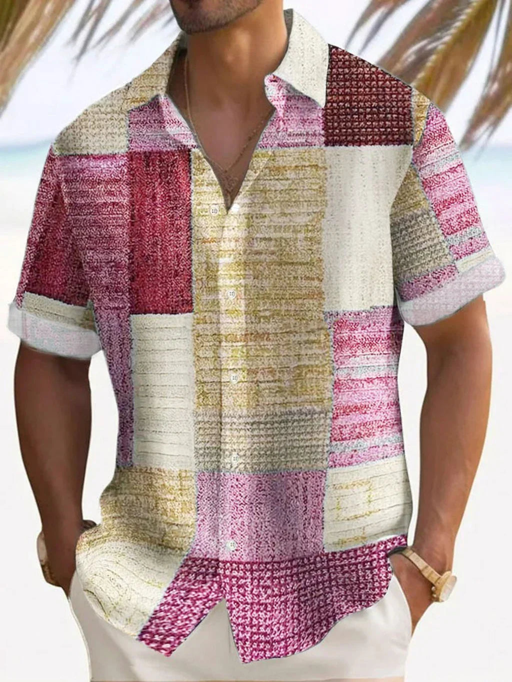 Luca | Vintage Patchwork Summer Shirt