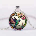 Kolibri Glass Dome Pendant Necklace