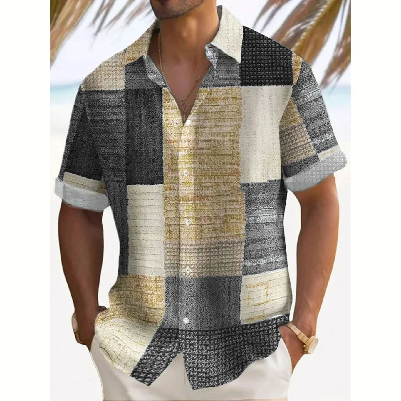 Luca | Vintage Patchwork Summer Shirt