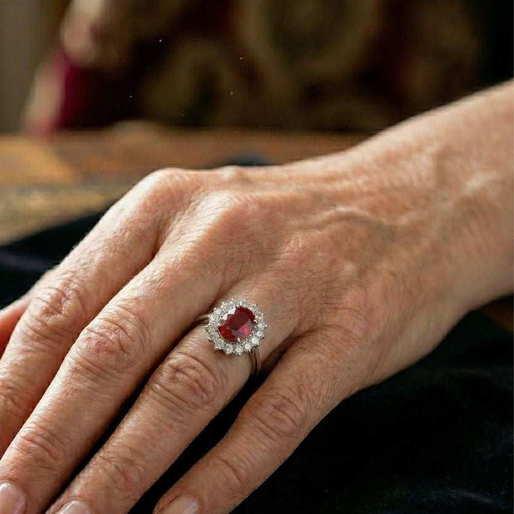 Scarlett | Ruby Crown Ring