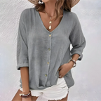 Bonnie | Casual Relaxed Button-Up Blouse