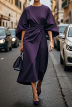 Selina | Elegant Lantern Sleeves Dress