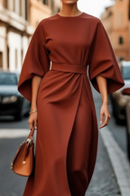 Selina | Elegant Lantern Sleeves Dress