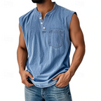 Desmond | Casual Sleeveless Vintage Style Shirt