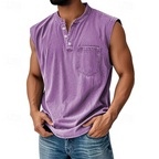 Desmond | Casual Sleeveless Vintage Style Shirt