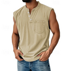 Desmond | Casual Sleeveless Vintage Style Shirt