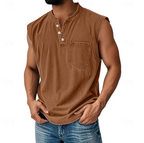 Desmond | Casual Sleeveless Vintage Style Shirt