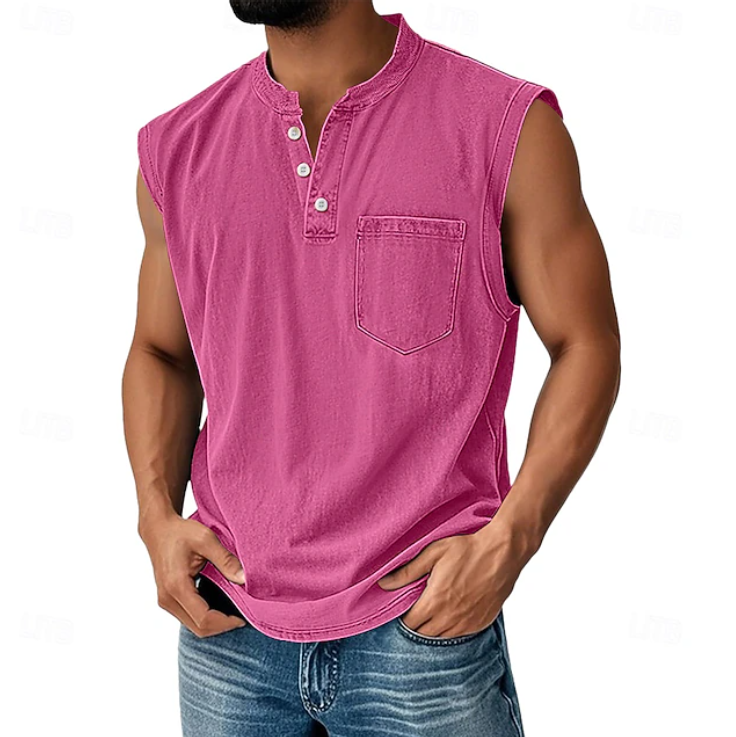 Desmond | Casual Sleeveless Vintage Style Shirt