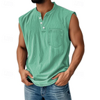 Desmond | Casual Sleeveless Vintage Style Shirt