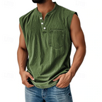 Desmond | Casual Sleeveless Vintage Style Shirt
