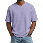 Paul | V-Neck Short Sleeve Waffle Shirt