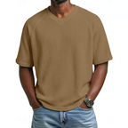 Paul | V-Neck Short Sleeve Waffle Shirt