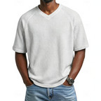 Paul | V-Neck Short Sleeve Waffle Shirt