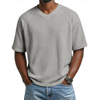 Paul | V-Neck Short Sleeve Waffle Shirt