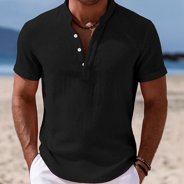Lachlan | Summer Button-Up Short Sleeve Shirt