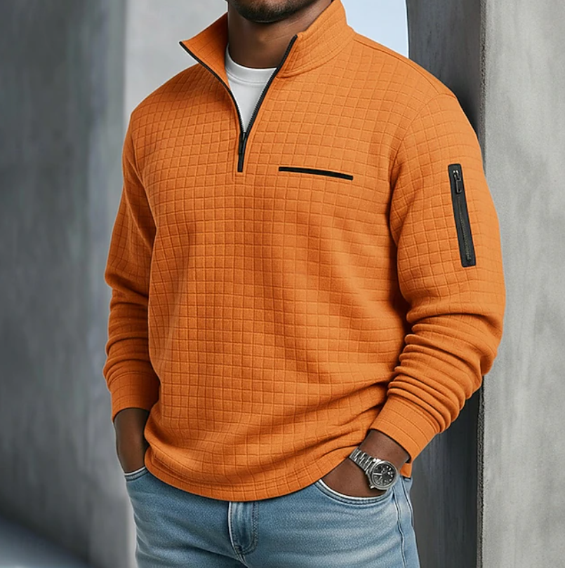 Edward | Casual Long Sleeve Waffle Sweater