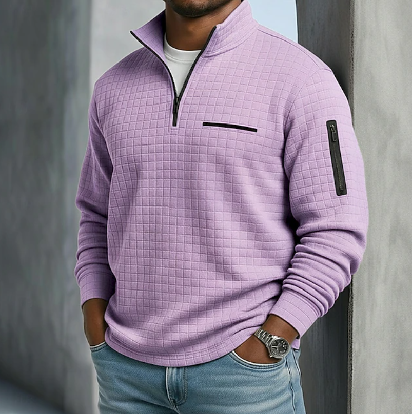 Edward | Casual Long Sleeve Waffle Sweater