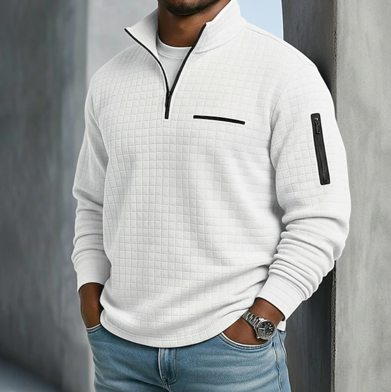 Edward | Casual Long Sleeve Waffle Sweater