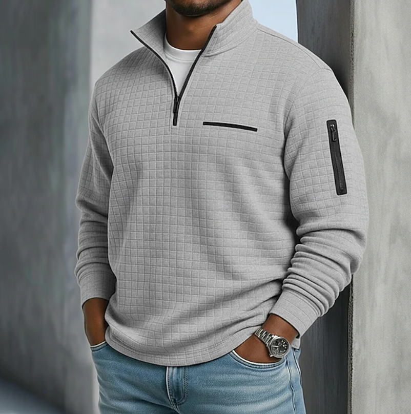 Edward | Casual Long Sleeve Waffle Sweater