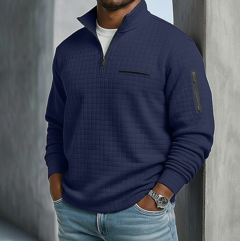 Edward | Casual Long Sleeve Waffle Sweater