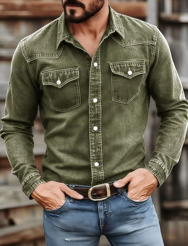 Grayson | Classic Button Up Long Sleeve Shirt