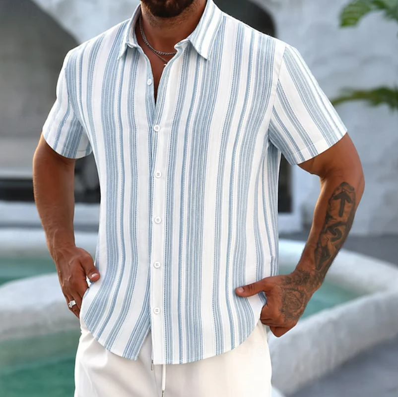 Isaac | Casual Striped Shirt Button Up Shirt