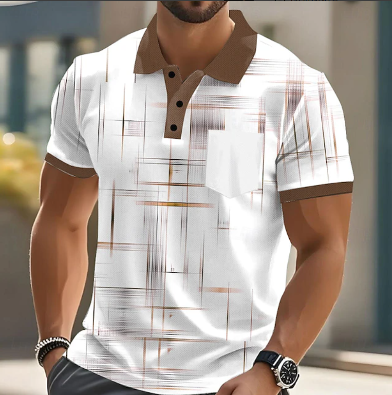 Elliot | Classic Button Up Geometric Shirt
