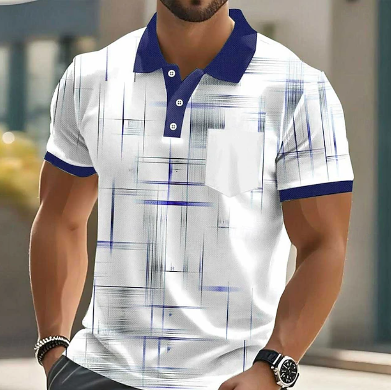 Elliot | Classic Button Up Geometric Shirt